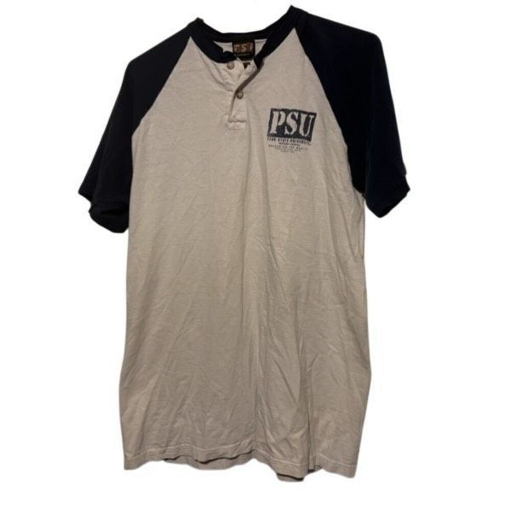 Penn State University Size Large Vintage TSI Button T-Shirt